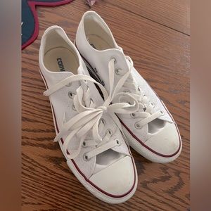 All White Low Top Converse